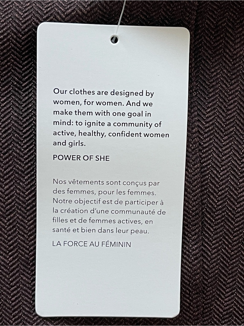 Athleta Dark Brown Herringbone Leggings-Size SP - Picture 6 of 9